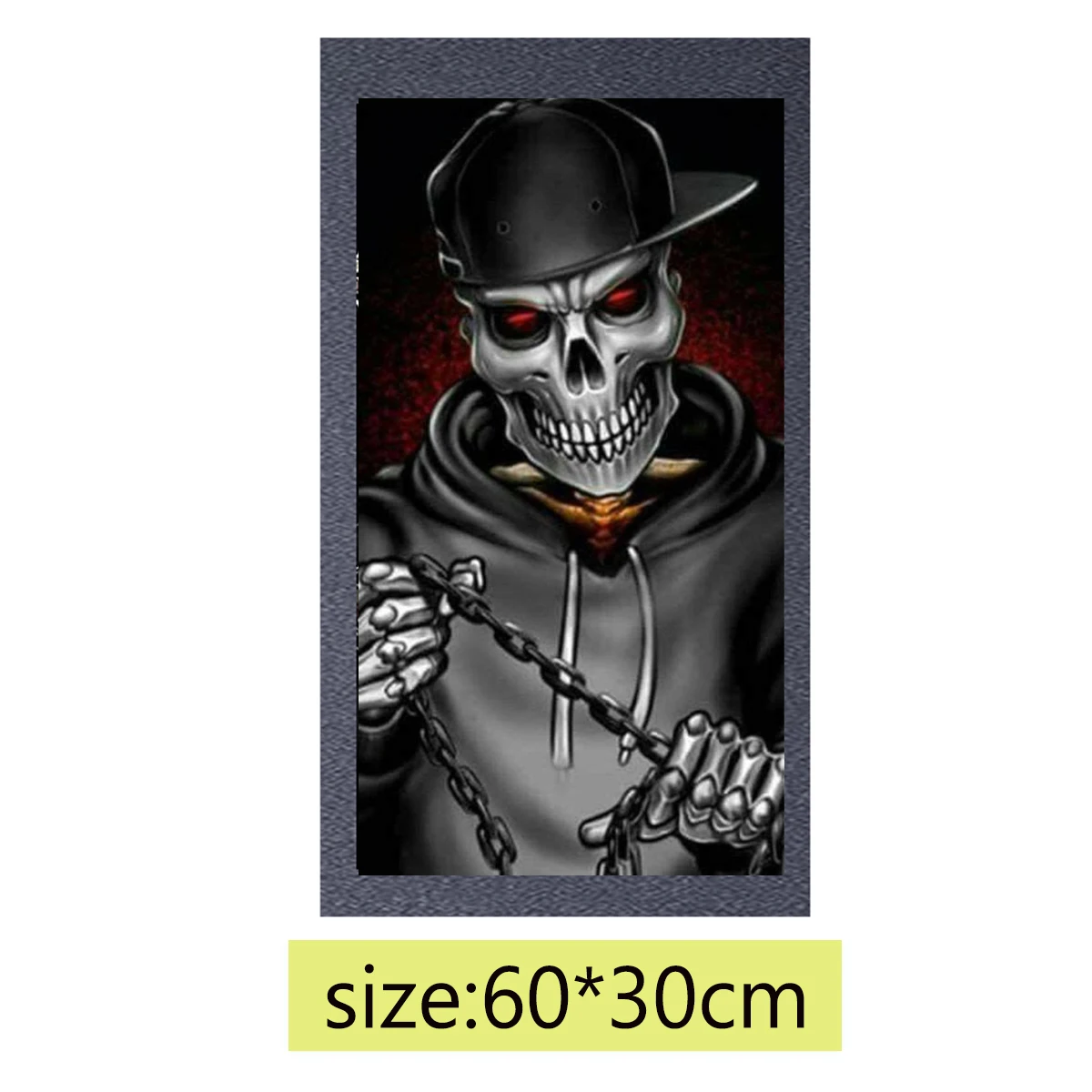 Personalized skull pattern electric scooter non-slip sticker sandpaper coating sandpaper deck cover non-slip tape