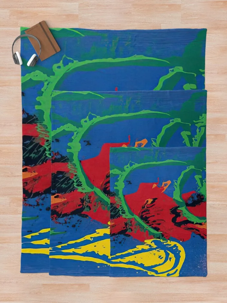 John Hoyland - Желтая лодка 7 8 98–1981 Пледы Детское для дивана Полярные одеяла