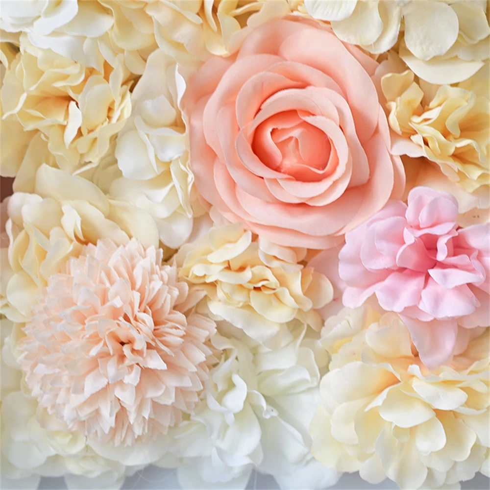 

38x38cm Simulation Flower Background Wall Rose Row Plastic Fake Flower Plant Wedding Party Outdoor Festive Image Wall Decoration