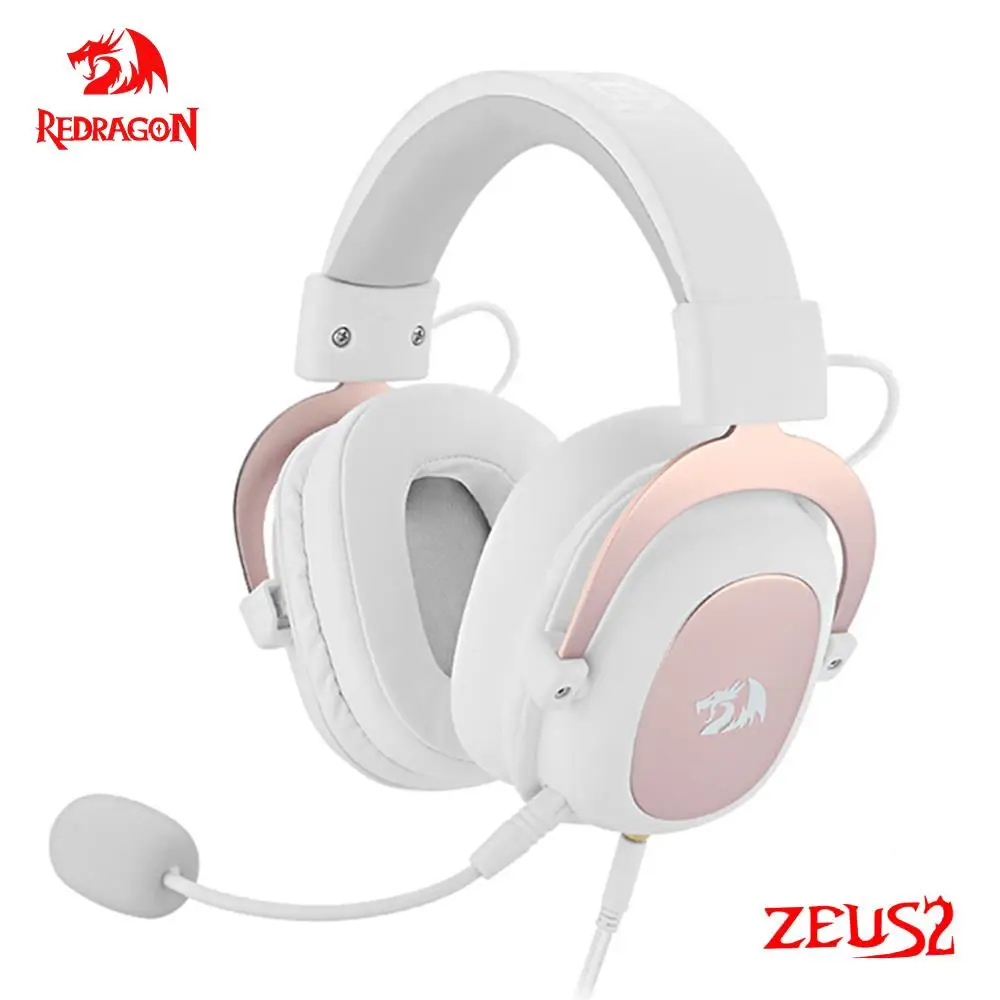 Игровые USB наушники REDRAGON ZEUS 2 H510 с шумоподавлением 7 1 Наушники объемным