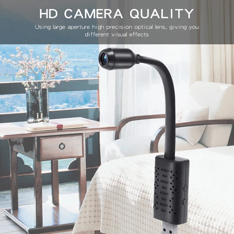 

2023 New Surveillance Cameras With Wifi Mini Camera IP USB Full HD 720P P2P CCTV SD Card Cloud Storage Smart AI Human Detection