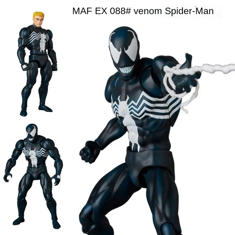 

Фигурка яда Marvel Mafex 088 шарнирная, аниме экшн-кукла, скульптура, несколько аксессуаров, детские игрушки для мальчиков, детские подарки