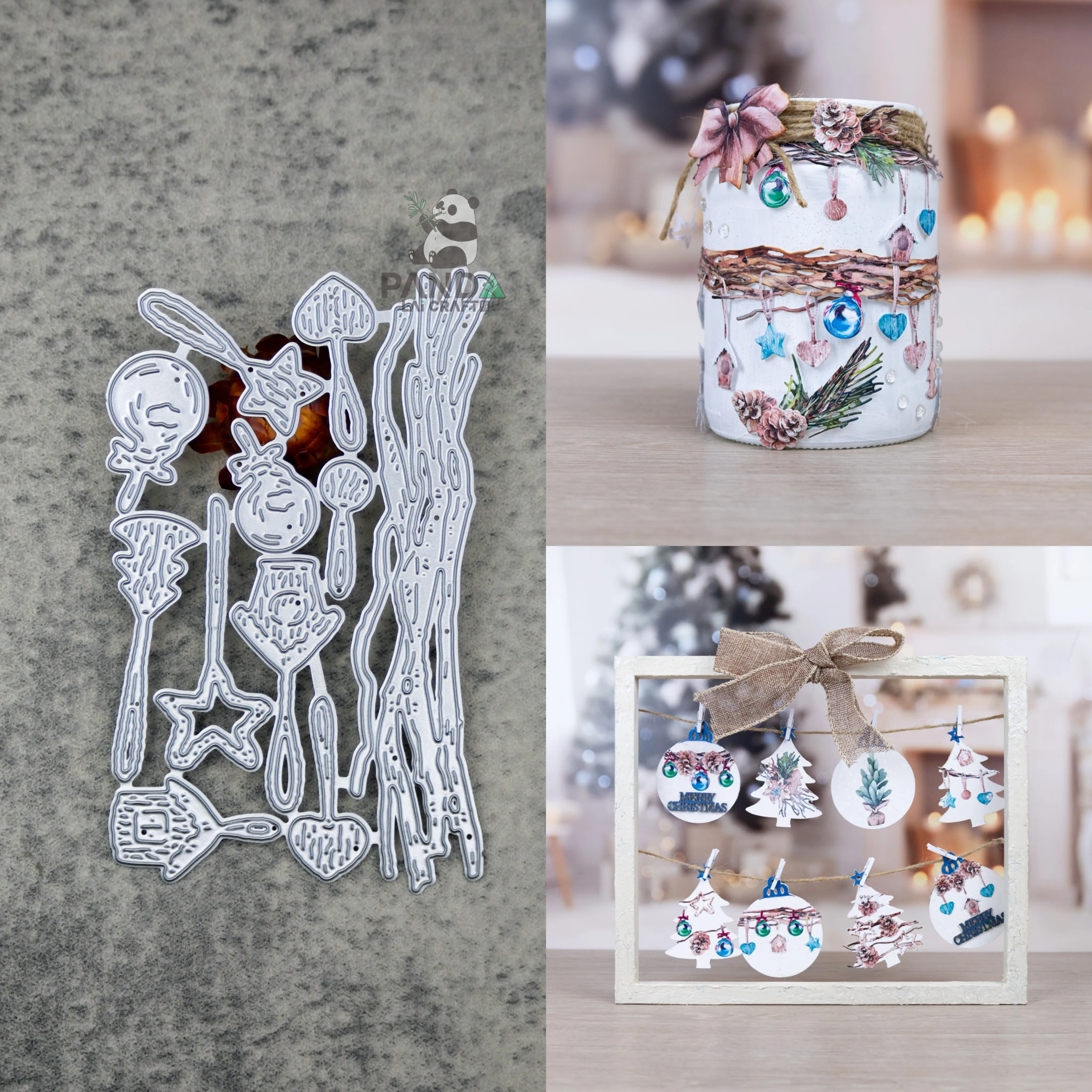 Набор металлических высекальных штампов PANDALAI Baubles &amp Charms DIY альбом для