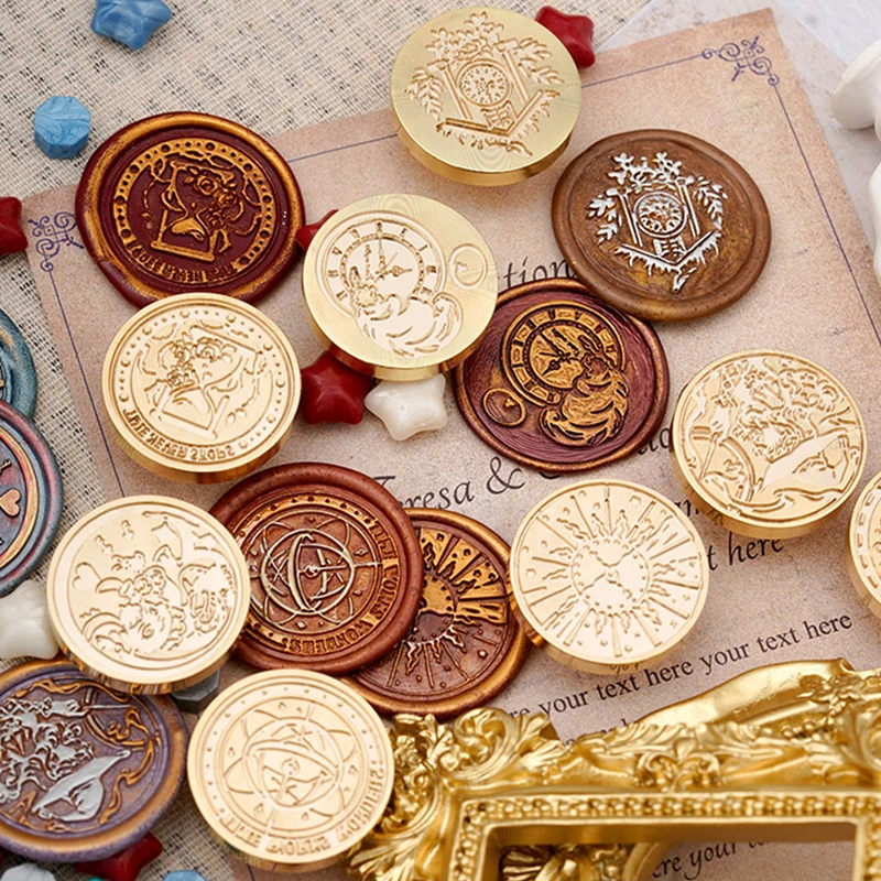 

Время, песочные часы, восковая печать, штамп 30 мм, заменяемая печать, медные карты конверты, свадебные приглашения, подарочная упаковка, скра...