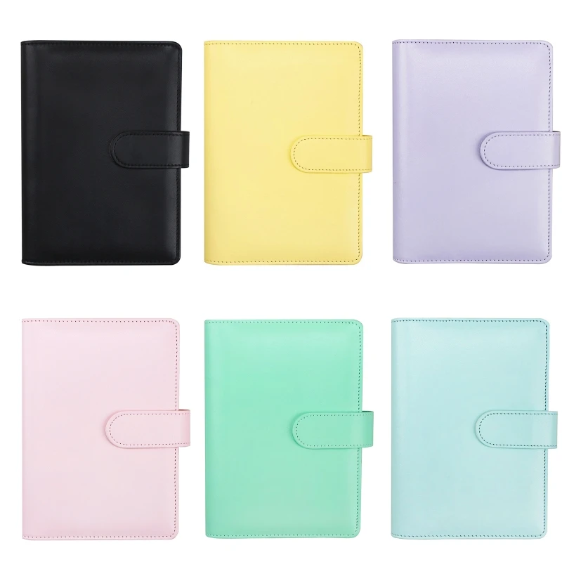 

Portable Binder Budget Kit Leather Journal Notebook A6 Binder Notepad Refillable