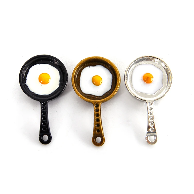 

Кухонные миниатюрные сковородки для жарки яиц для кукольного домика, декоративные аксессуары, домашние аксессуары, декоративные фигурки, м...