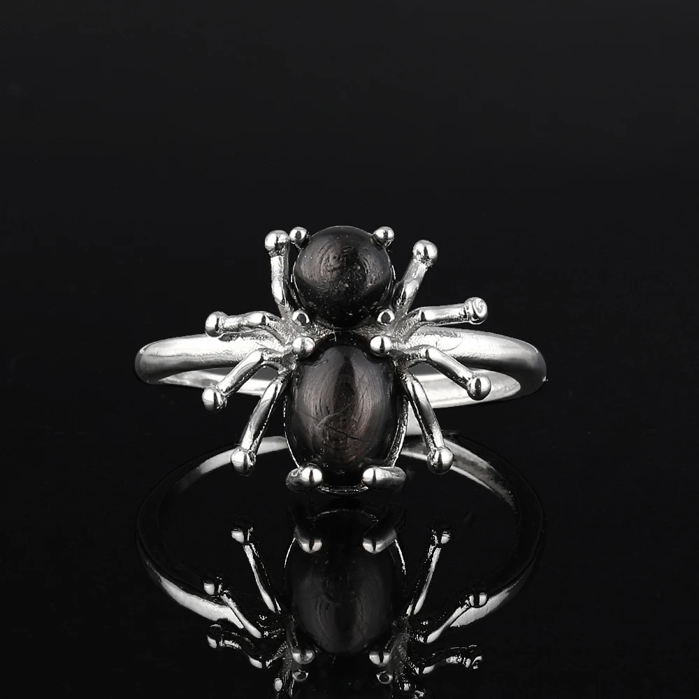 1 шт. кольцо-паук из 100% натурального камня с бриллиантом подходит для женщин