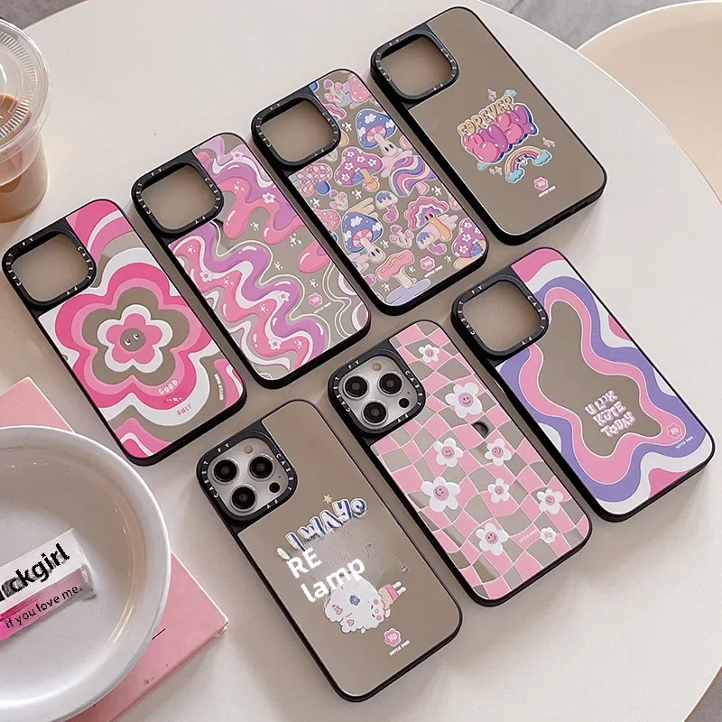 Женский чехол для телефона iPhone 14 Pro Max 13 модный бренд 12 защита от падения 15