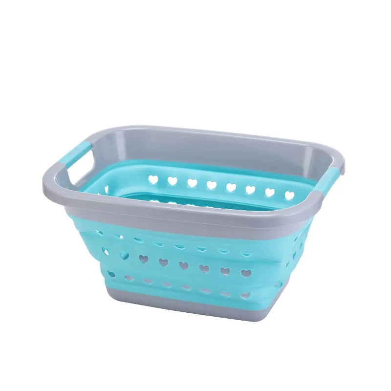 

Laundry Basket Household Storage Folding Basket Bathroom Folding Bucket Factory Wholesale