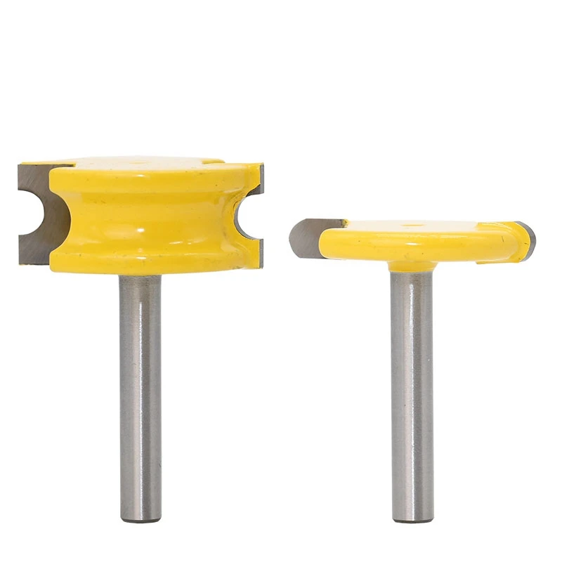 

2 Pcs 1/4Inch Shank 1/4Inch Diameter Flute And Bead Router Bit Set Woodworking Bits Wood Milling Cutter