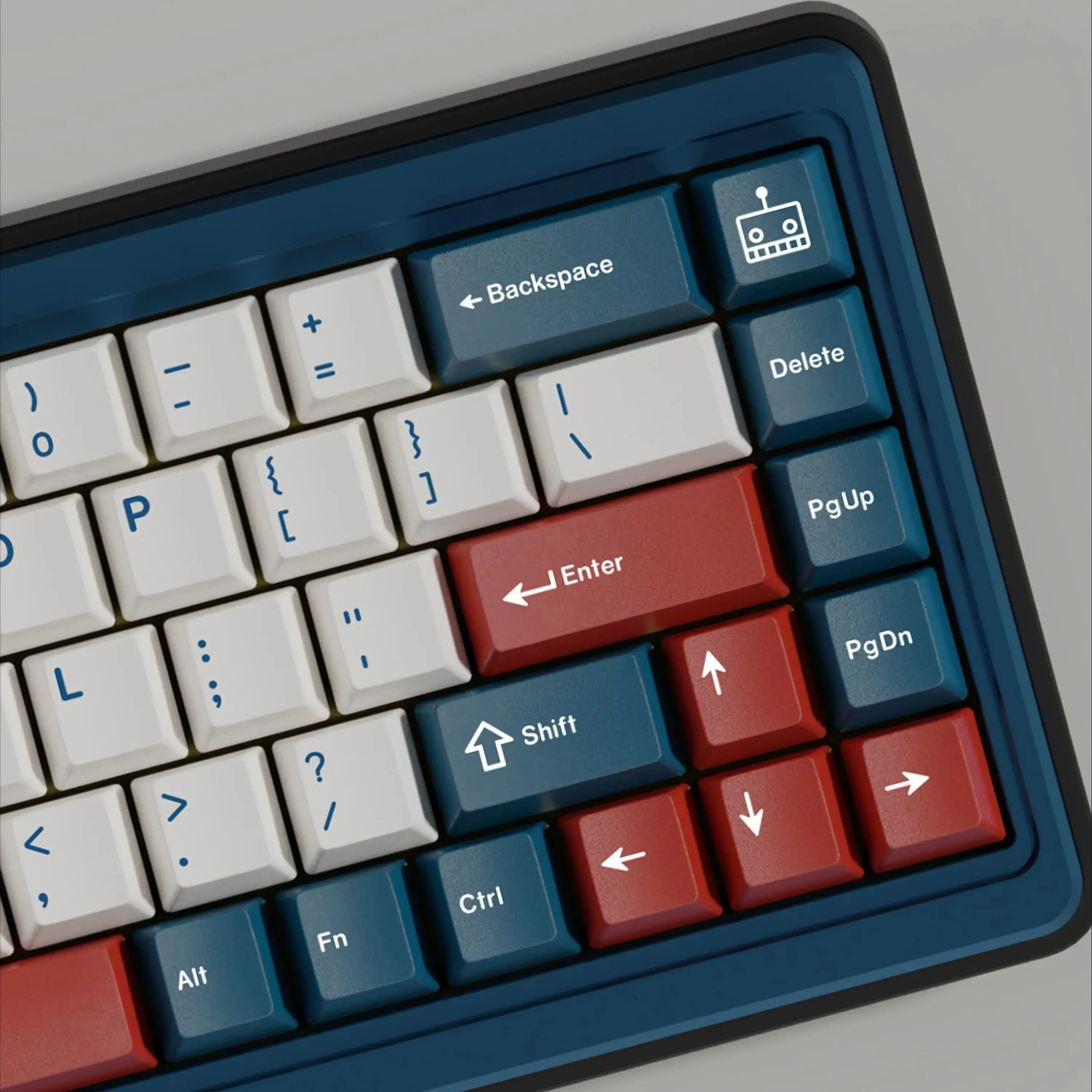 Набор клавишных колпачков PBT Azure Cherry Profile 5-сторонние колпачки для сублимационной