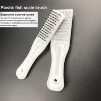 kitchen fish scale scraper plastic handle 304 stainless steel nail brush manual fish scale brush household kitchen accessories