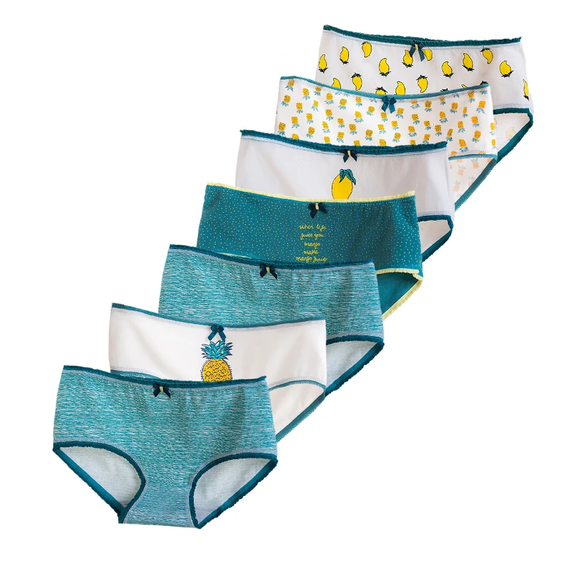

7PCS Panties Women Underwear Briefs Sexy Cotton Panties Lingeries Cueca Calcinhas Female Underpant Girls Cute Panty Ladies