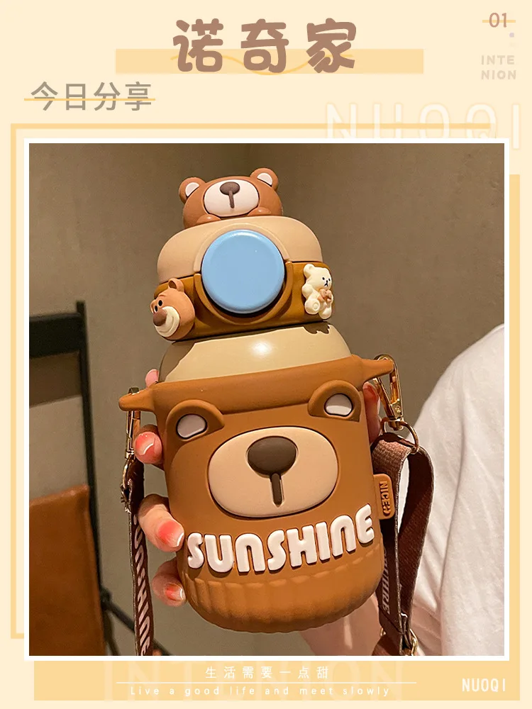 

Кружка-термос для учеников начальной школы, кружка соломенная для детей, кружка для воды для детей пищевого класса 316, милая бутылка для воды для мальчиков