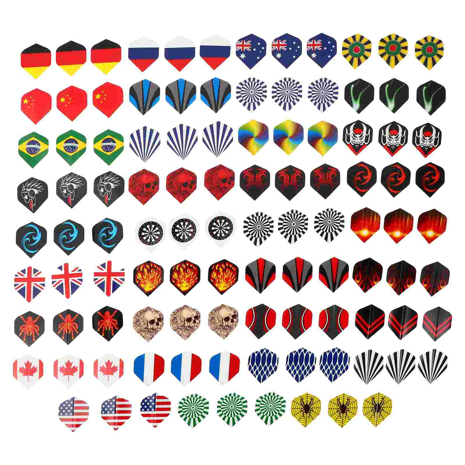 

105 Pcs Exercise Accessories Outdoor Wing Tail Athletic Sets Outdoor Sports Accessory Toy Set Dart Accessories Dart Tail