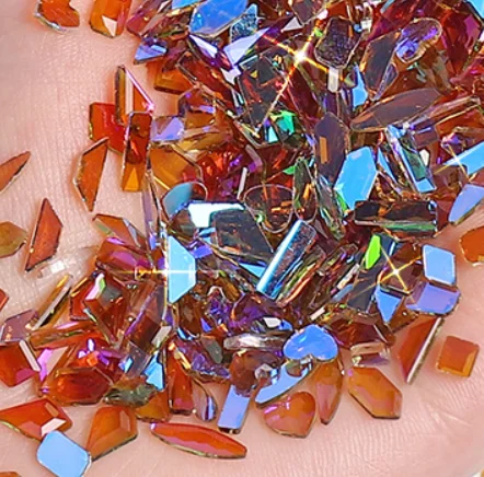 

100 шт., разноцветные украшения для ногтей