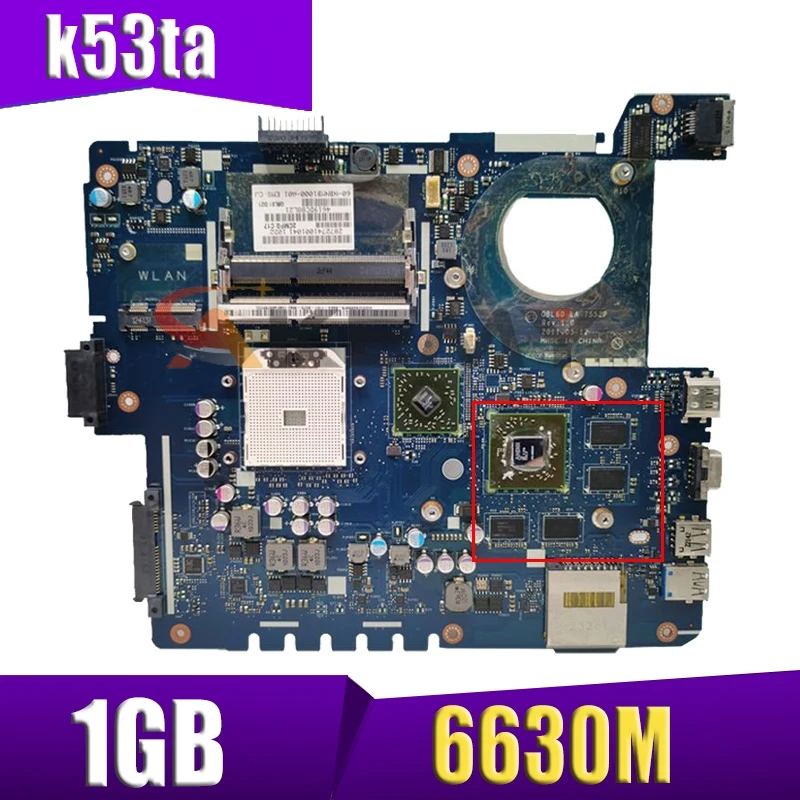 

QBL60 LA-7552P Laptop Motherboard For Asus K53TA K53TK X53T K53T Main Board HD 6630M 1GB
