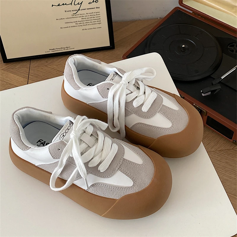 

New Ladies Canvas Sneakers Women Fashion Spring Autumn Platform Casual Woman Flats Shoes Lace Up Sneakers Ladies Trainers B1-16