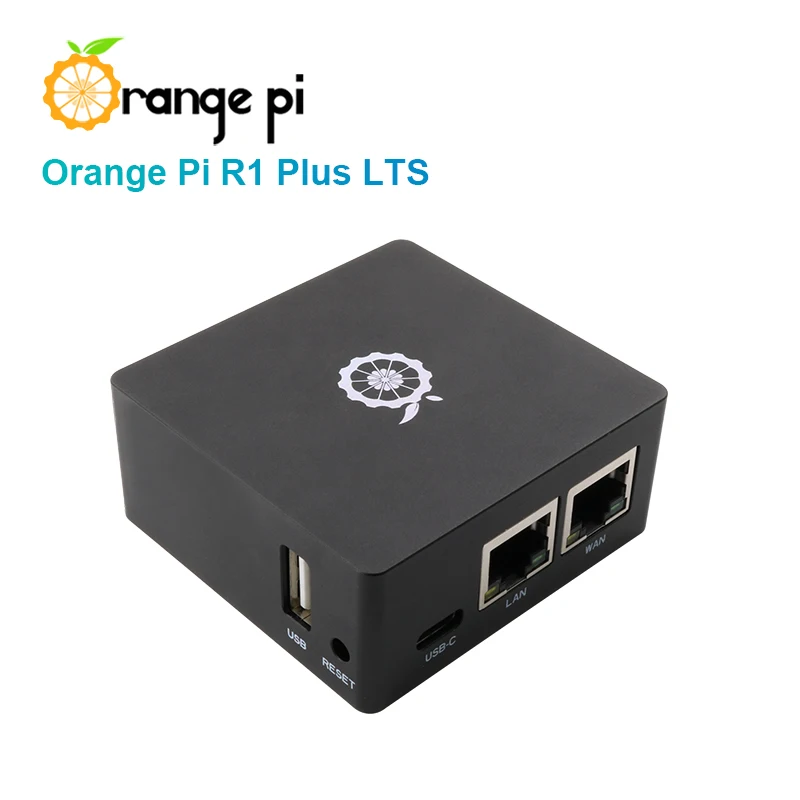 

Orange Pi R1 Plus LTS RK3328 1GB Dual Gigabit Ethernet Gateways OpenWrt LEDE Development Board Metal Shell Soft Routing