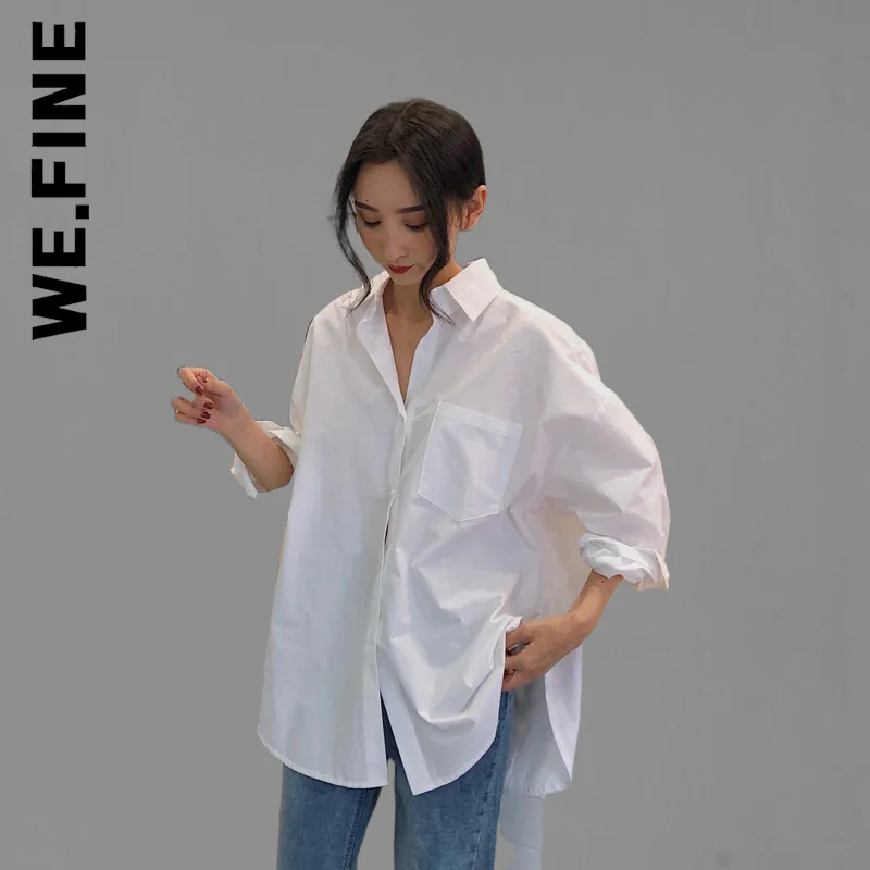 

We.Fine Fashion Women Shirt Chic New Sexy Friends Ladies Party Tops Elegant Top Korean Style Womens Female Blusas
