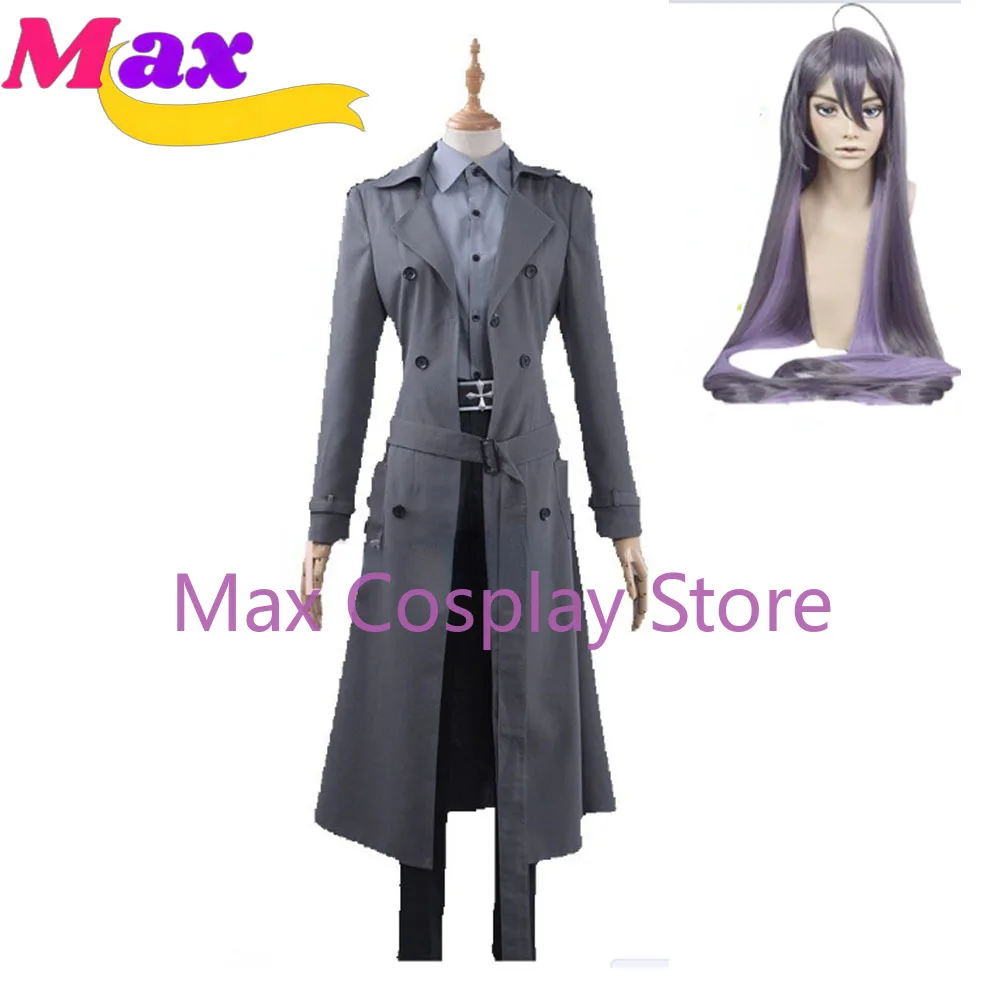 Макс японский косплей гипноз микрофон Matenrou Jinguji Jakurai серый плащ рубашка брюки