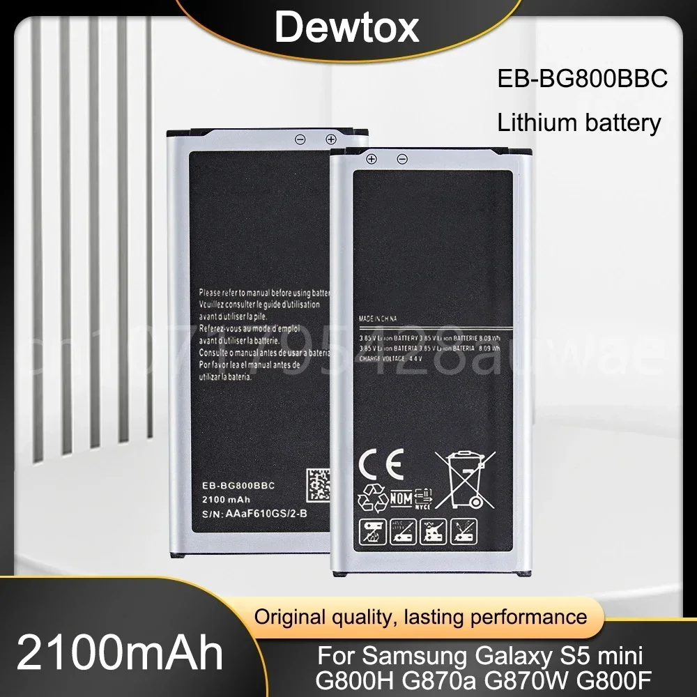 EB-BG800CBE Аккумулятор большой емкости для Samsung GALAXY S5 Mini S5MINI SM-G800F G870a G870W EB-BG800BBE EB-BG800BBC