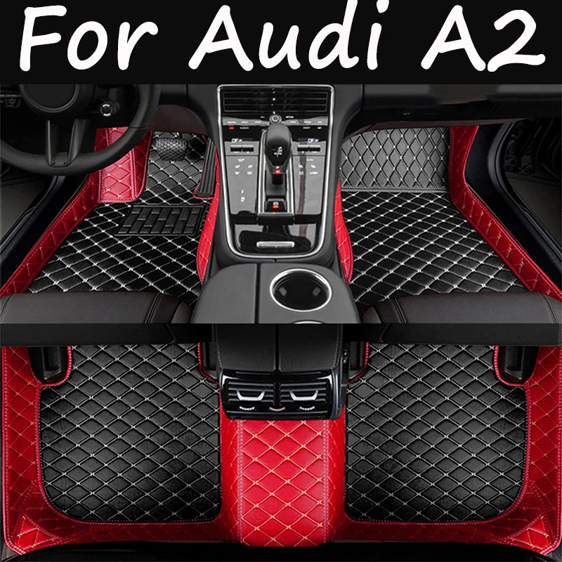 

Car Floor Mat For Audi A2 8Z 2000~2005 5seat Water Poof Car Matts Floor Carpet Leather Mat Coche Car Accessories Interior Parts
