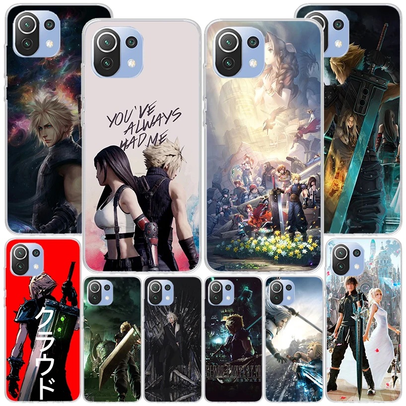 Чехол для телефона Final Fantasy VII Xiaomi Redmi Note 10 9S 9 8T 8 Pro 7 5 Mi 12T 11T 10T 9T 12 11 Lite A2 A3 Coque Shell Cover