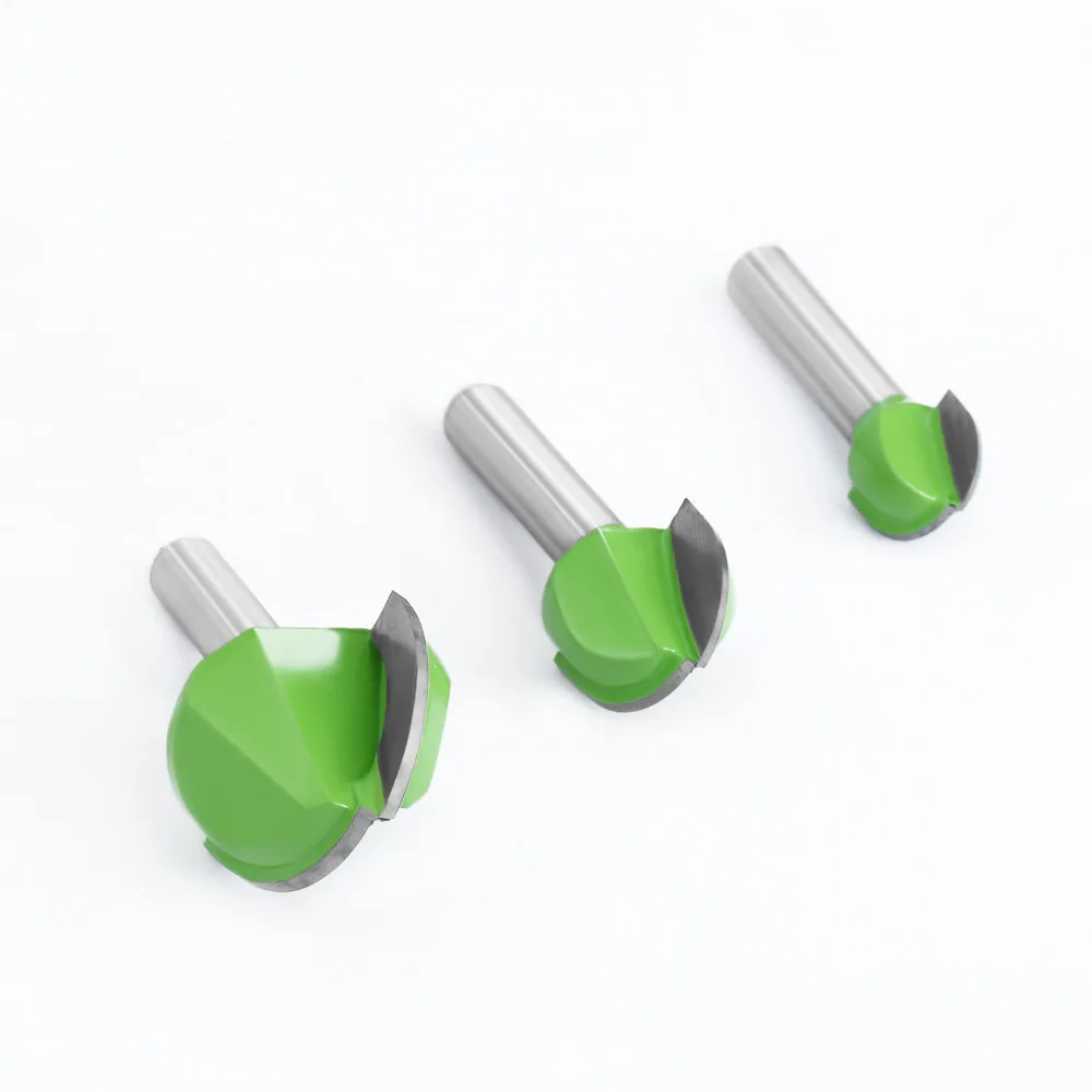 

For Computer Engraving Machine 8-Handle 6-32mm Woodworking Half Round Relief Knife Round Bottom Lacing Ball Milling Cutter Tools