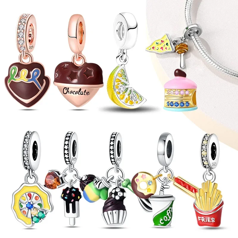 Бусины-подвески для браслета Pandora из серебра 925 пробы