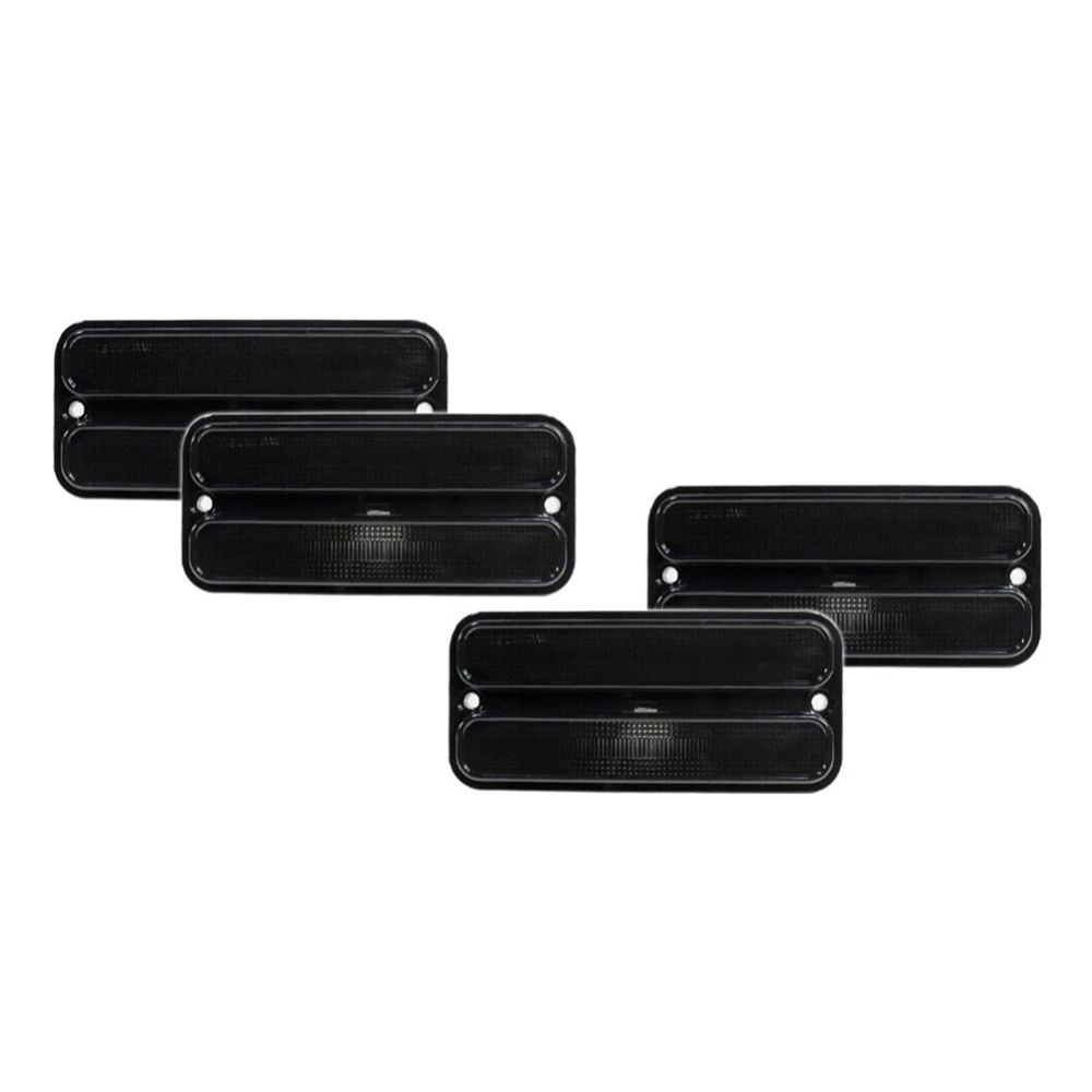 

​Smoked Front & Rear Side Marker Lights Lamps 1968-1972 For Chevy GMC Truck Front and Rear Sign Lights