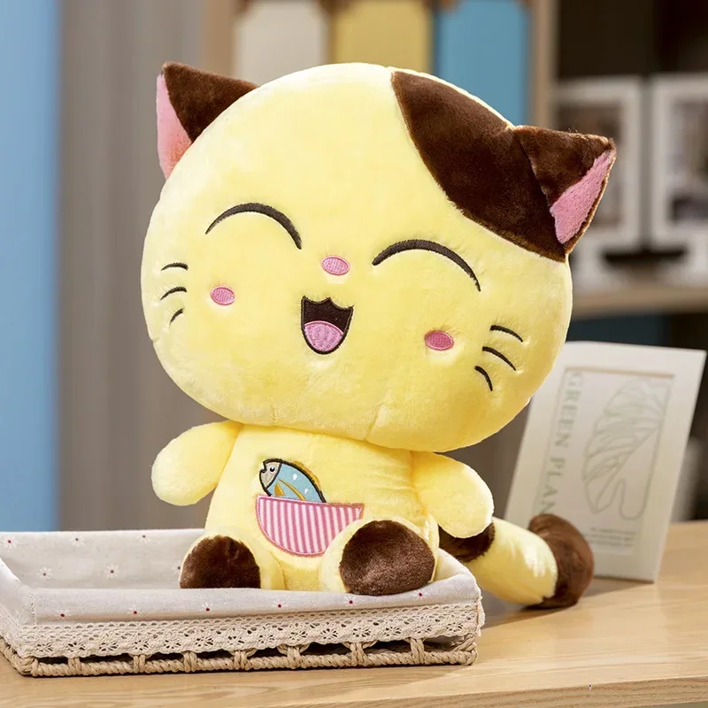 

Симпатичная плюшевая кукла в виде кошки, искусственная игрушка, кукла с сердечным ритмом для девочек, детская подушка для сна, удобная Подарочная игрушка, милый Декор для комнаты