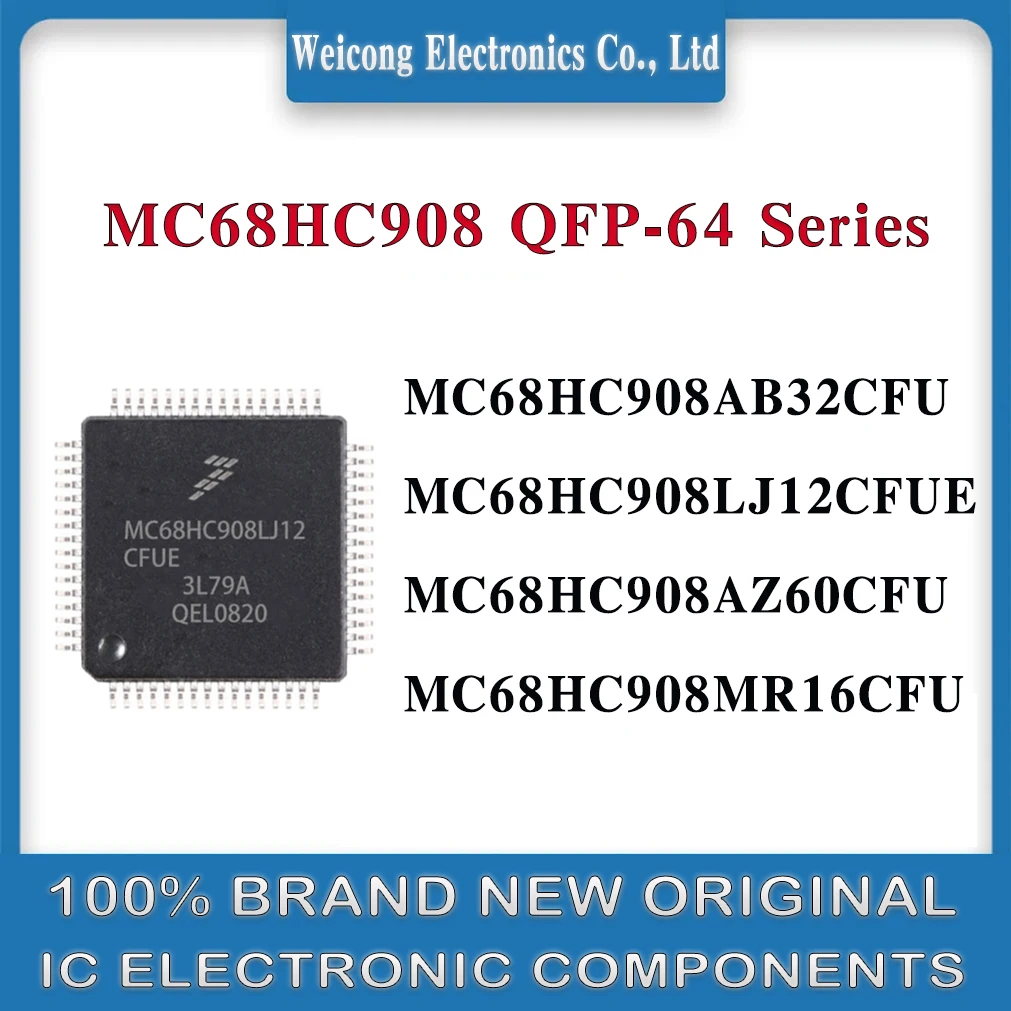 

MC68HC908AB32CFU MC68HC908LJ12CFUE MC68HC908AZ60CFU MC68HC908MR16CFU MC68HC908 MC68HC90 MC68HC MC68H MC68 MC IC MCU Chip QFP-64