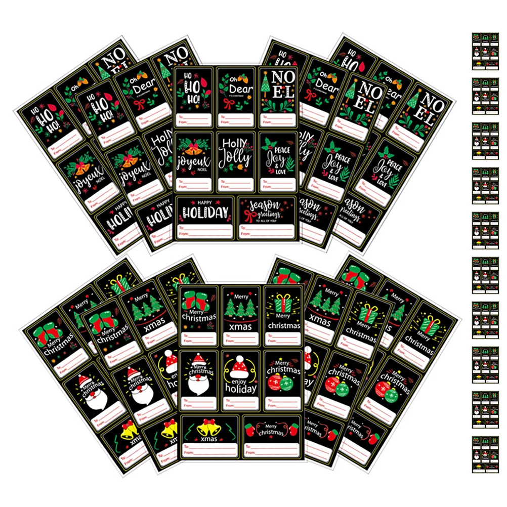 

20 Pcs Christmas Sticker Stickers Gift Labels Household Present Name Tags Gifts
