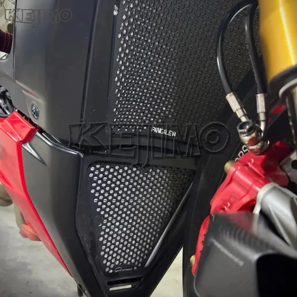 Фото Защита радиатора для Ducati Panigale V4 S V4S (2025+) – Комплект аксессуаров для мотоциклов: защитная решетка радиатора из алюминия с ЧПУ №5
