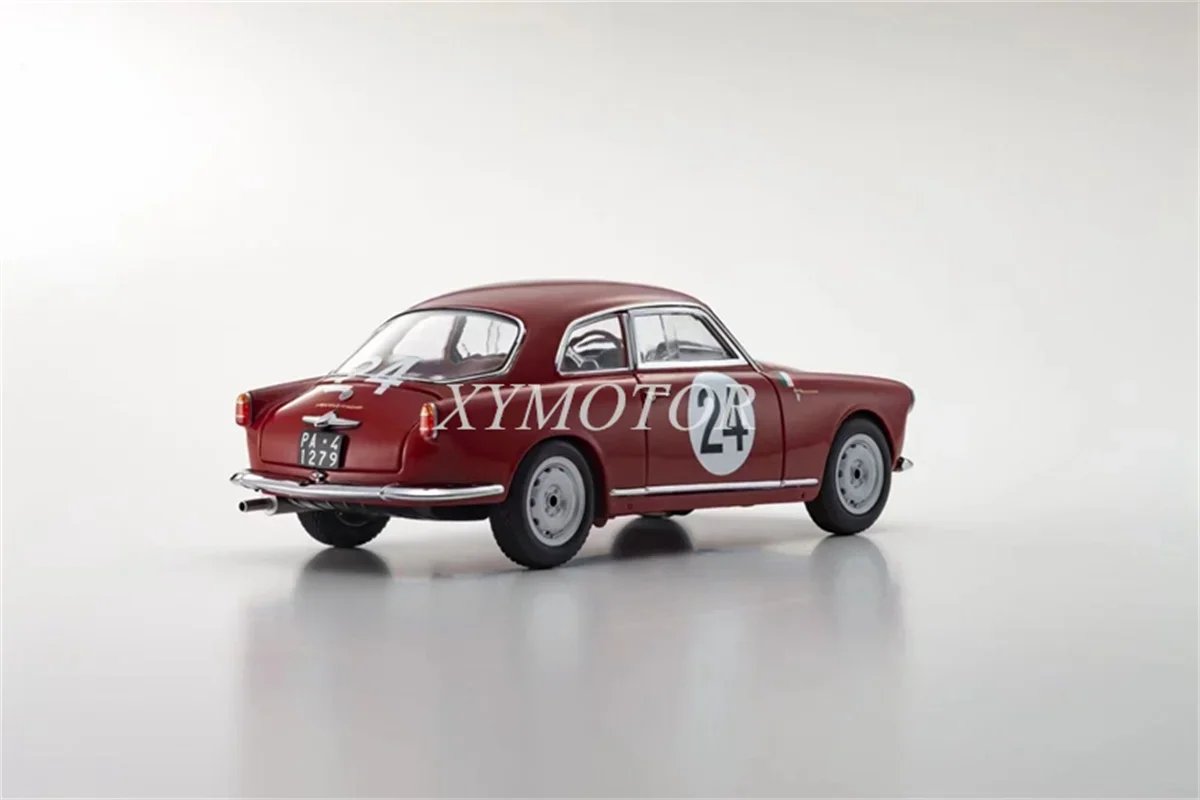 Модель автомобиля KYOSHO 1/18 для Alfa Romeo Giulietta SV 1958 Targa Florio #24 литые модели красные