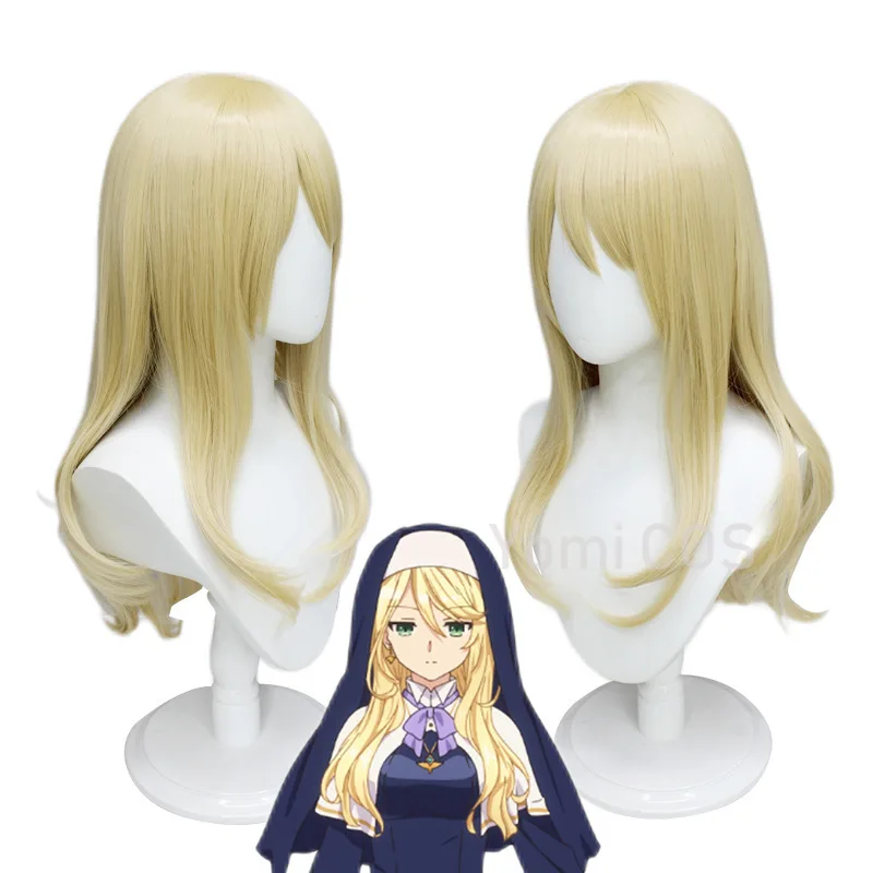 

Anime Engage Kiss Sharon Holygrail Cosplay Wig Costume Blonde Long Hair 65cm Halloween Carnival Role Play Party Cos Props