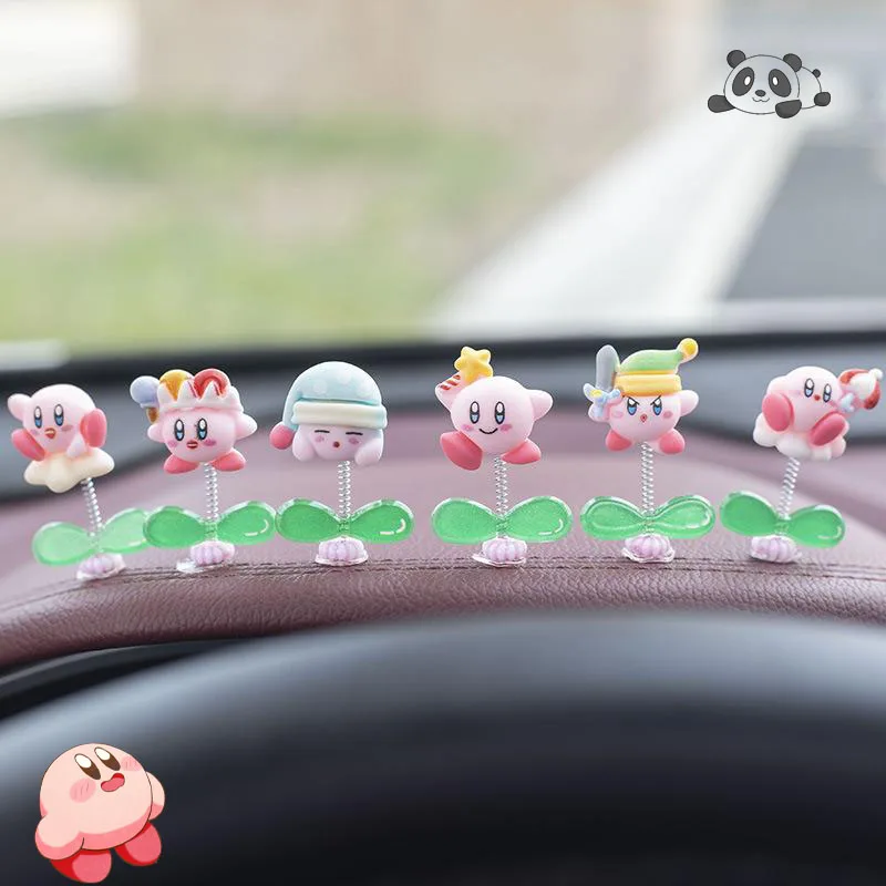 

Kirby Fennen Kawaii Car Accessories Automotive Decorations and Decorations Shake Your Head Kirby Creative Display Decoration