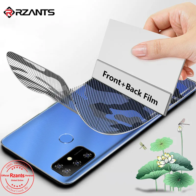 

Rzants Front Back Film For Doogee X96 Pro Screen Protector Full Cover Camouflage Soft Hydrogel Film