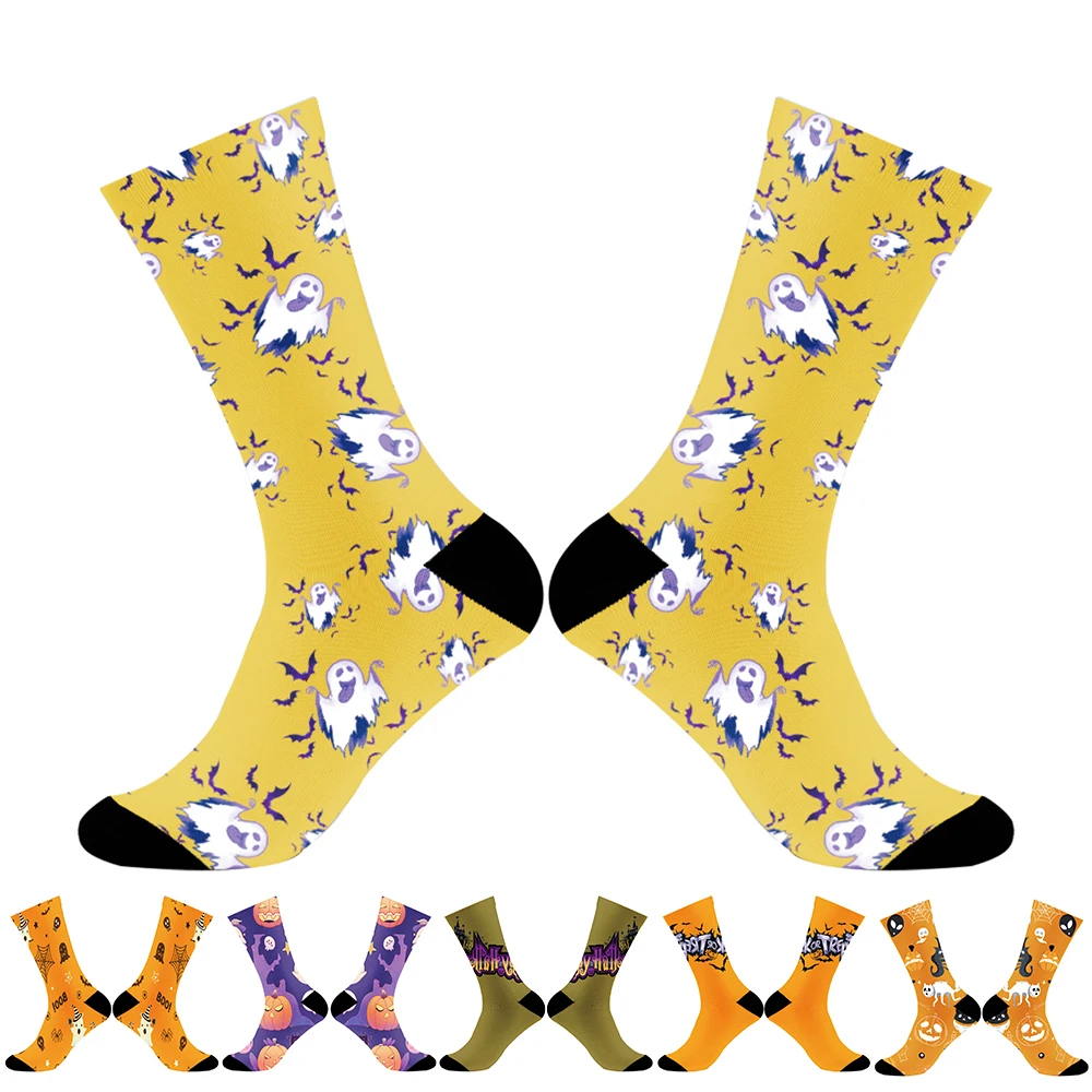 Новые милые носки зимние чулки с принтом дышащие для отдыха индивидуальные