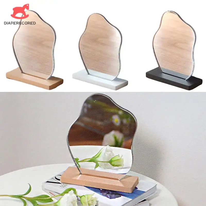 

Новинка 1/12, миниатюрный туалетный домик для кукольного домика, зеркало для макияжа, мебель для комнаты, аксессуары, красивая мини-игрушка ручной работы