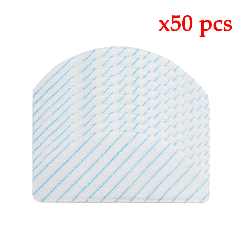 100 PCS Disposable Mop Pads For Ecovacs Deebot Ozmo T8 T8+/ T8 AIVI T9 AIVI / N8 Pro/ N8 Pro+ Robot Vacuum Cleaner Accessories