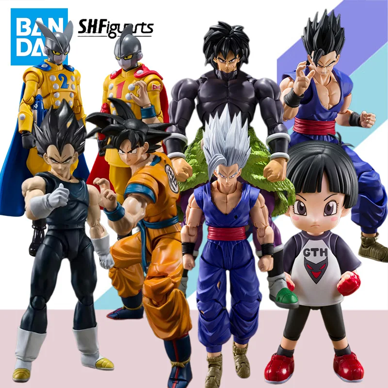 Bandai Original S.H.Figuarts SHF Dragon Ball Super HERO all hero gohan goku Anime Action Figure Finished Model Kit Toy Gift