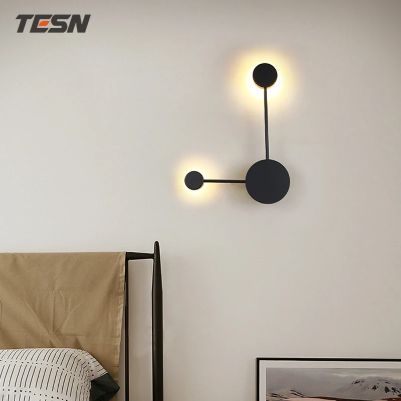 

Nordic living room wall light minimalist modern designer living room wall decoration creative bedroom bed lamp