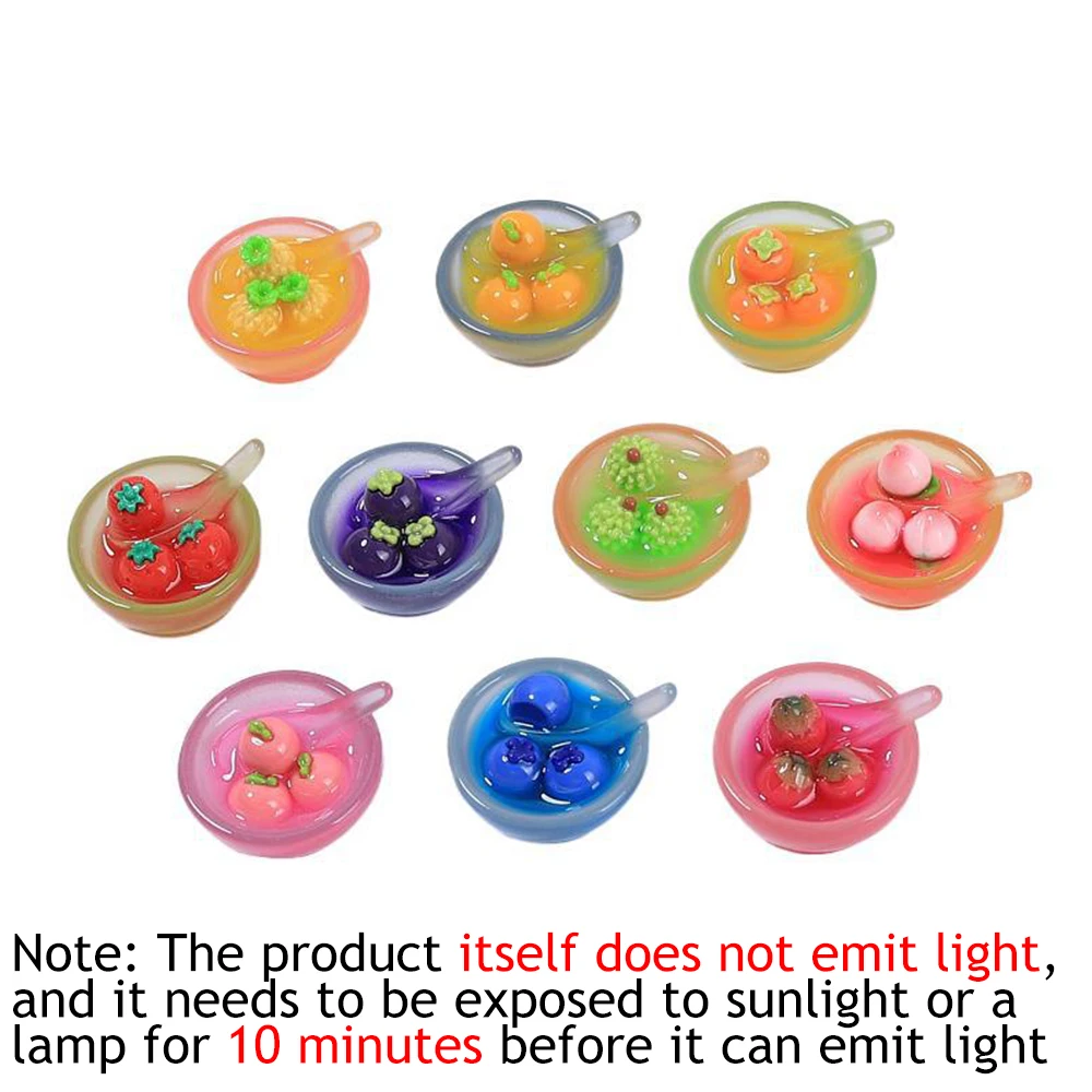 2 шт. серебристые фруктовые миски серии миниатюрные кабошоны из смолы с плоской