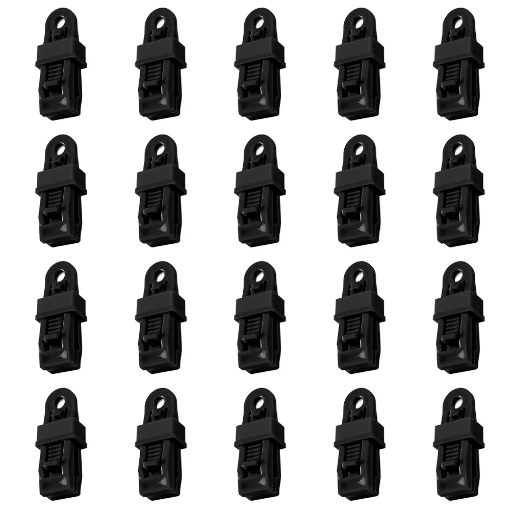

20Pcs Tent Clips Useful Practical Premium Awning Clamps Camping Tent Clamps for Hiking