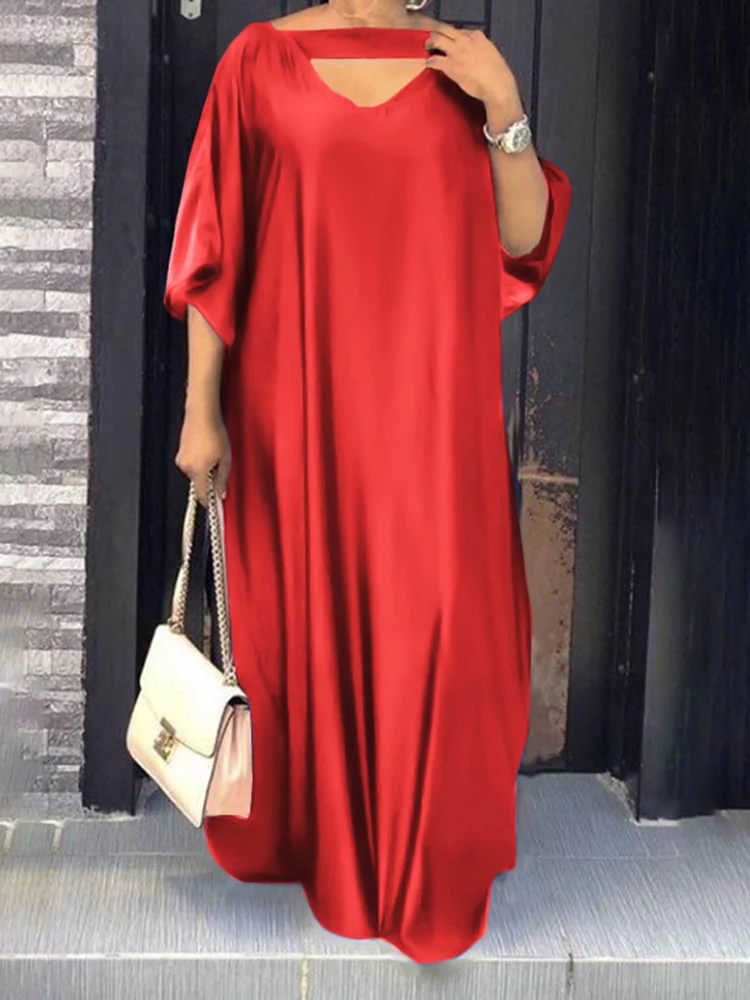 

Осеннее богемное платье VONDA 2022, женский сарафан, женское платье, богемное повседневное праздничное платье, женские платья