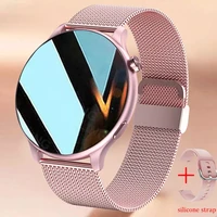 2022 new bluetooth call women smart watch full screen touch waterproof smart bracelet heart rate monitor ladies smartwatchbox