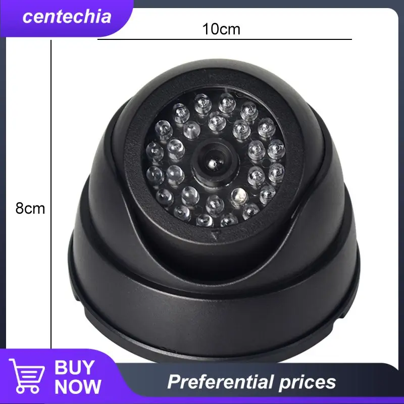 

Creative With Flashing Red Led Lights Dome Dummy Camera Plastic Fake Cctv Security Camera Power Via Aa Battery Indoor Outdoor