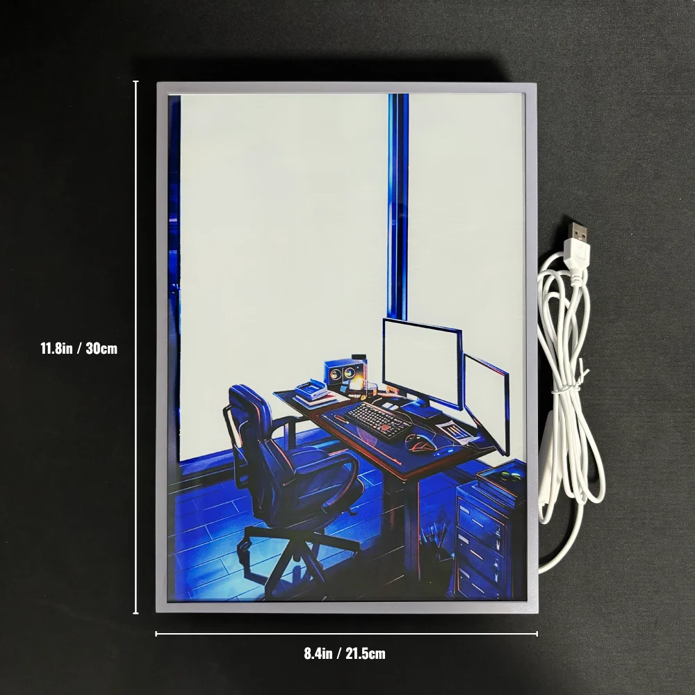 Аниме лампа KUALOOL 3-цветный свет